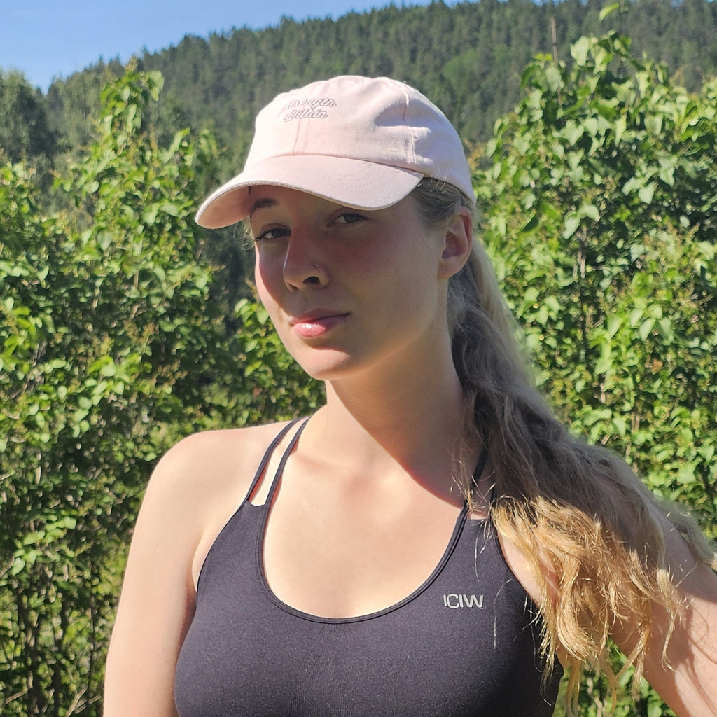 Pastel Pink Strength Within Cap