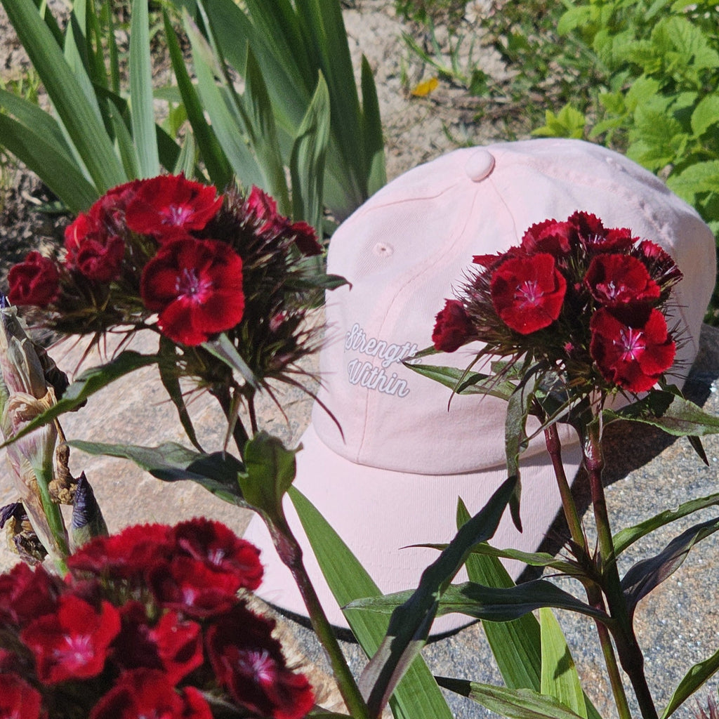 Pastel Pink Strength Within Cap