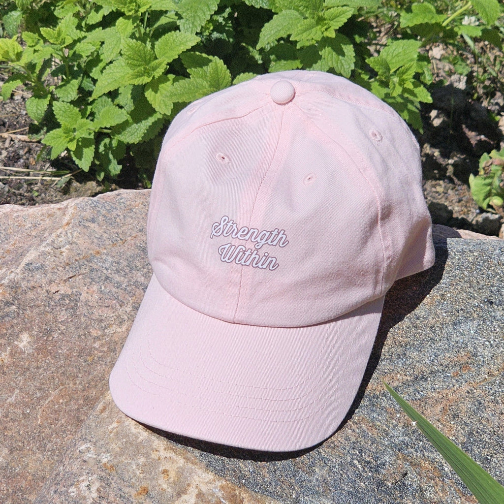 Pastel Pink Strength Within Cap