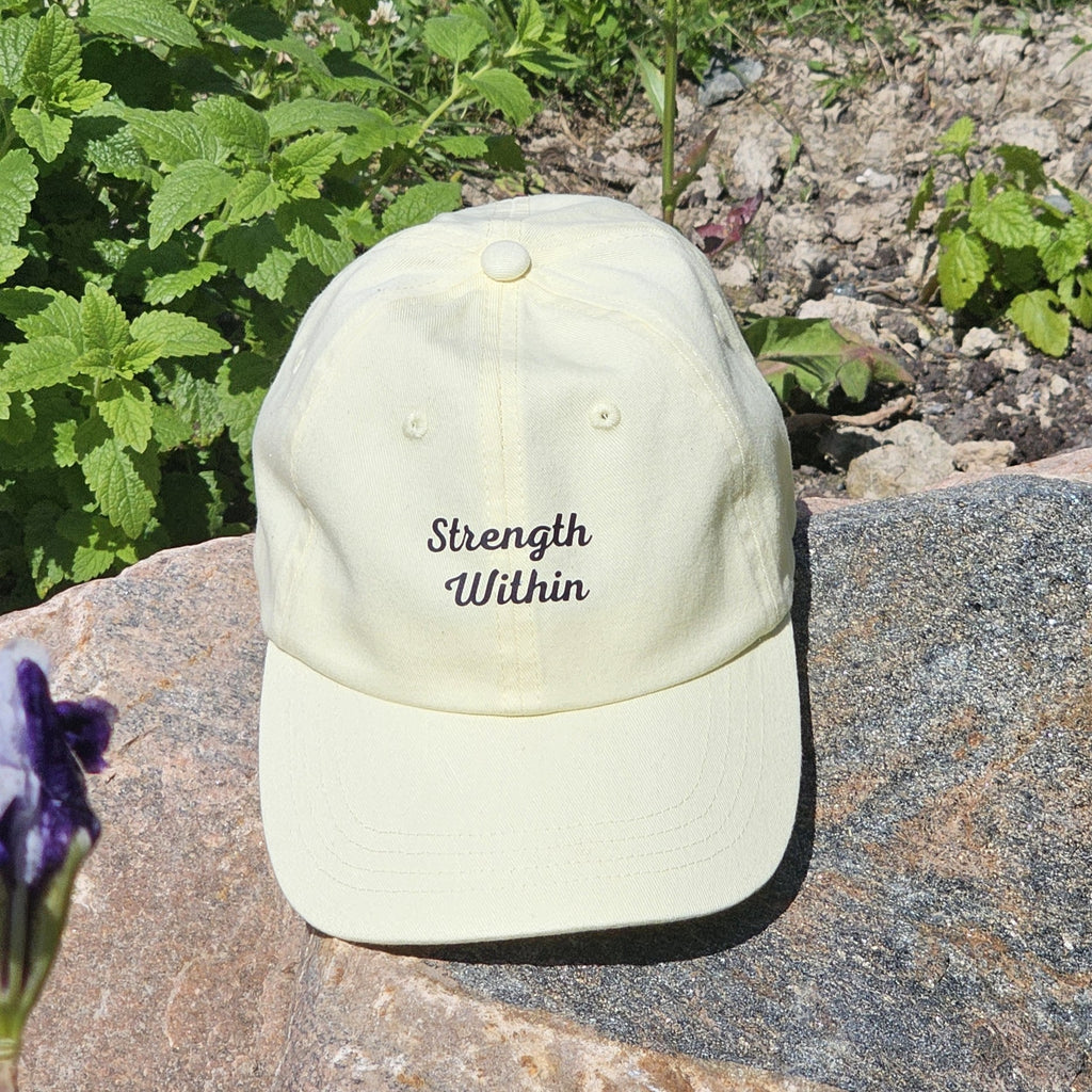 Pastel Yellow Strength Within Cap
