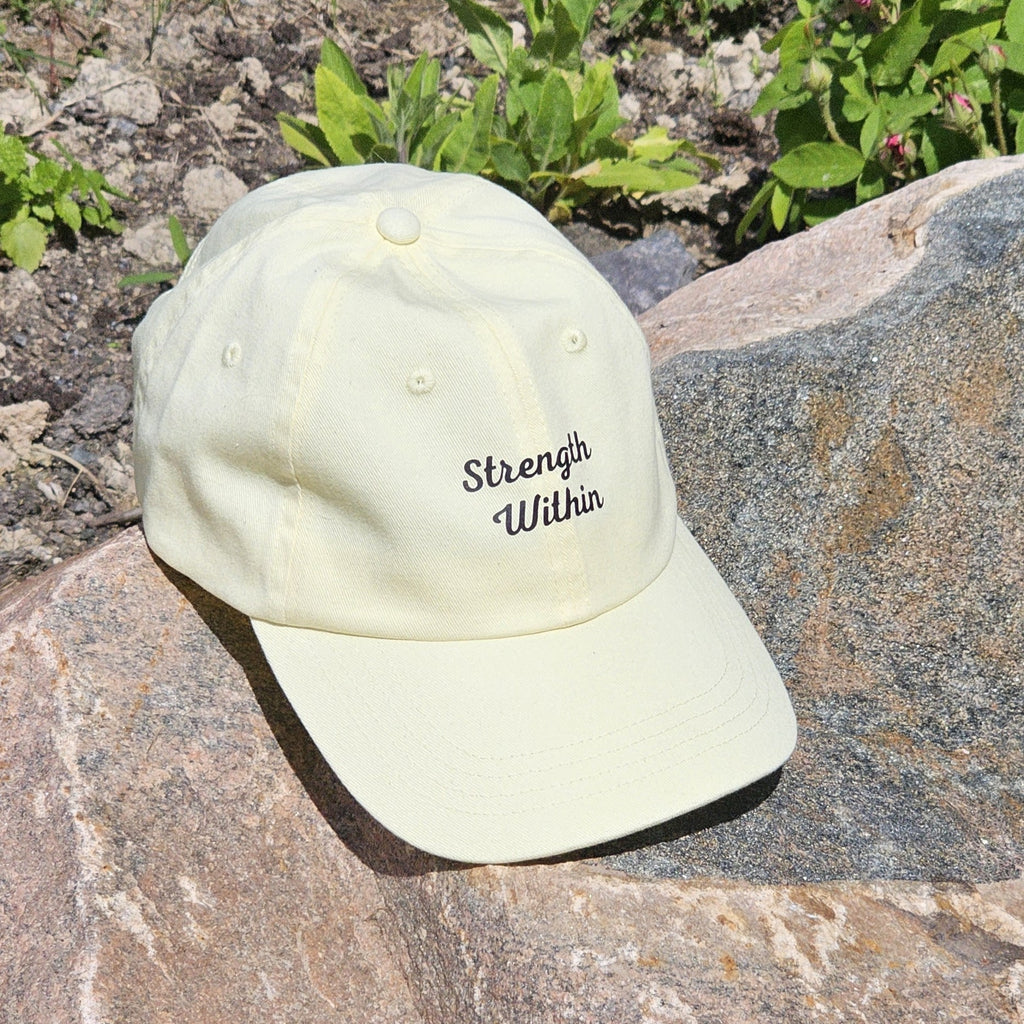 Pastel Yellow Strength Within Cap