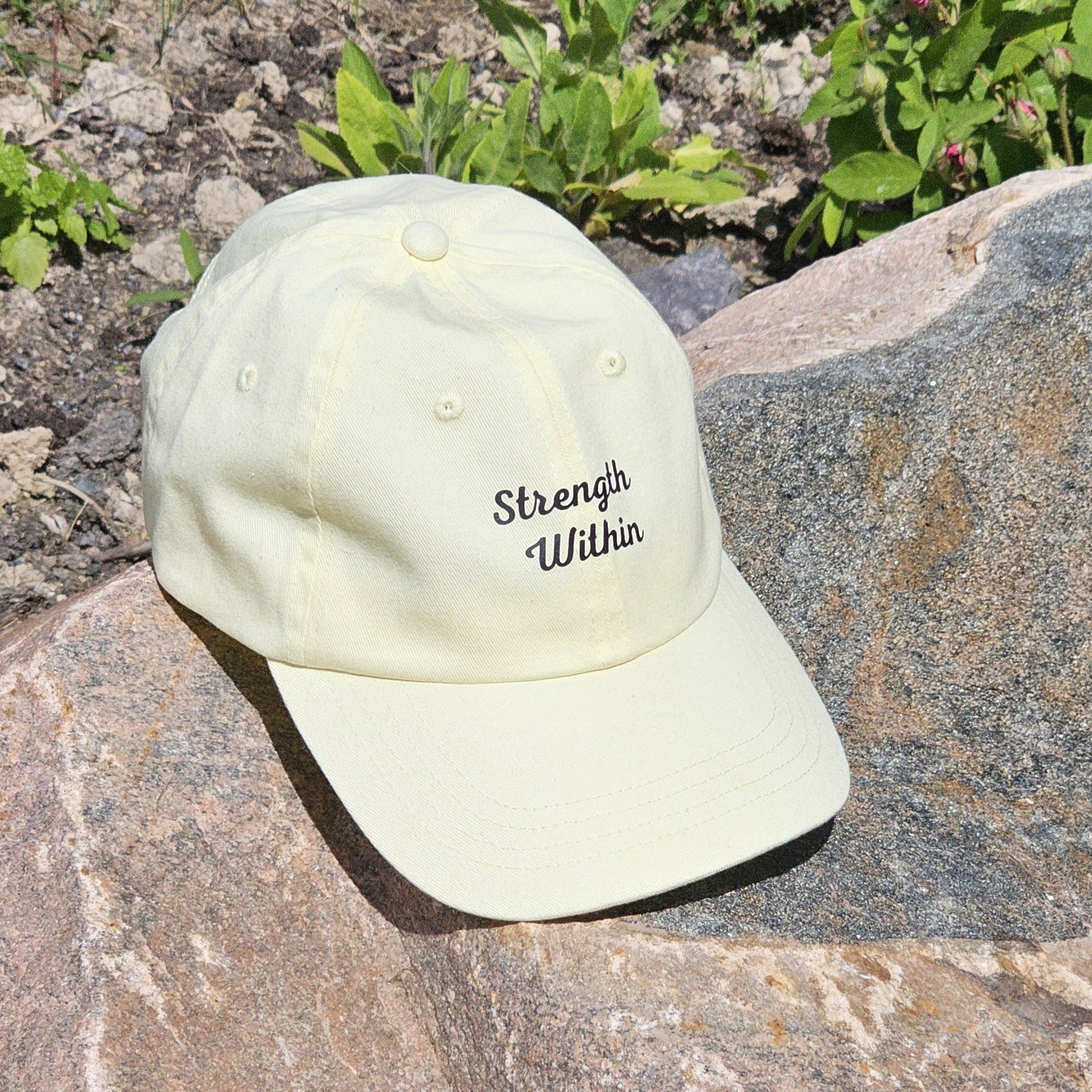 Pastel Yellow Strength Within Cap
