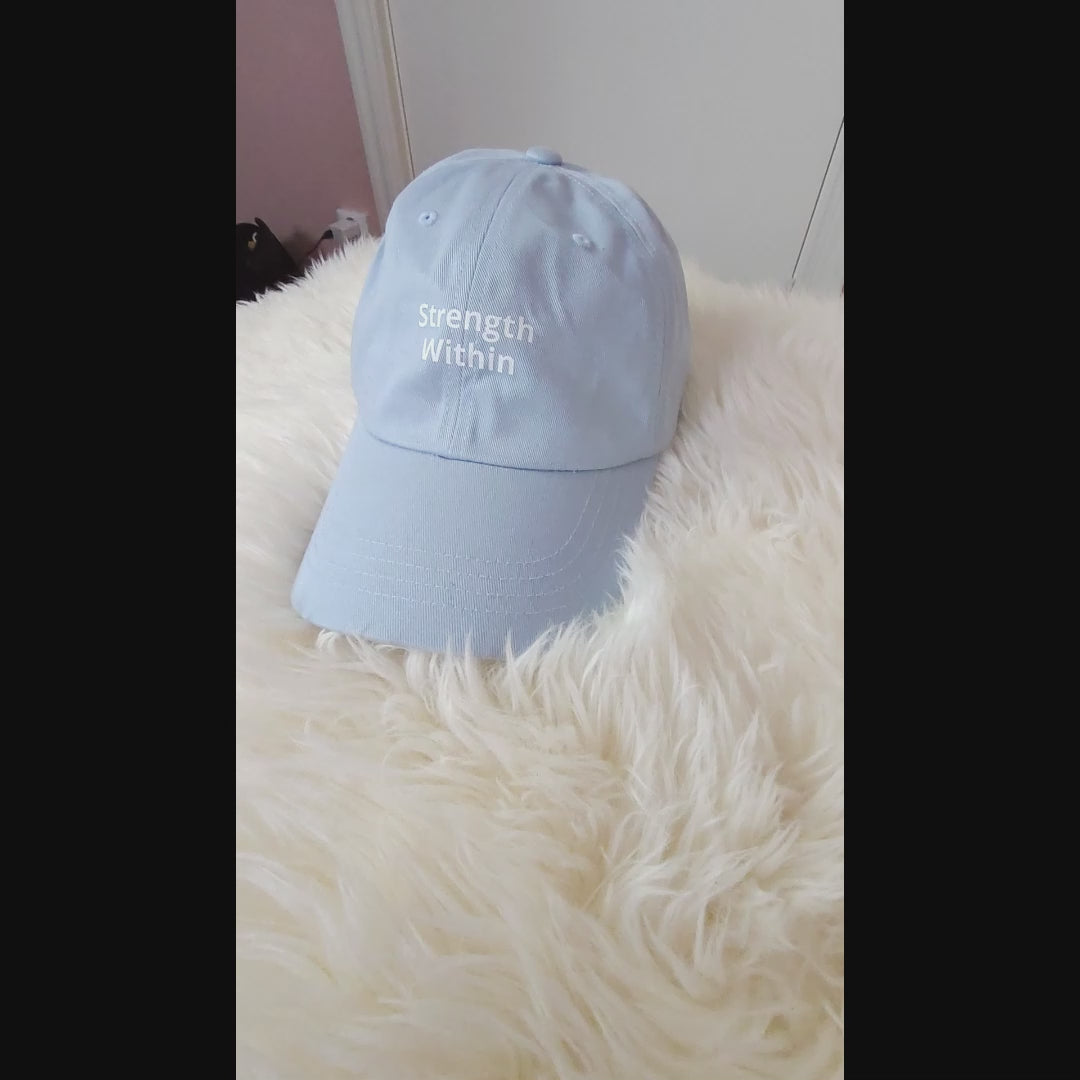 Pink and Blue Strength Within-Dad hat